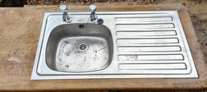 Photo of free Stainless sink and taps (Newbiggin on Lune CA17)