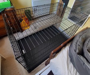 Photo of free Large folding dog crate nearly new (EH6 Leith)