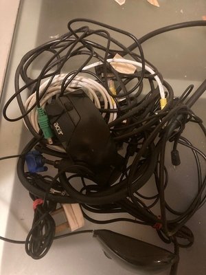 Photo of free Bundle of odd cables (wadebridge town)