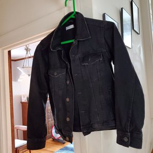 Photo of free Adult XXS/youth L black jean jacket (North Oakland)