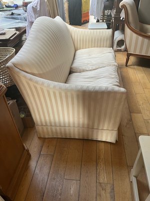 Photo of free Lovely Cream Striped Sofa (Hightown)