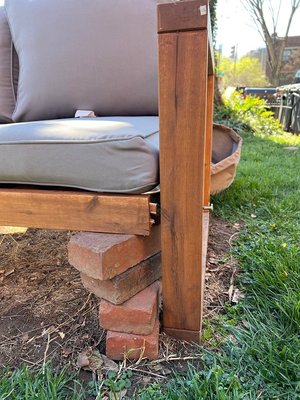 Photo of free 2 seat outdoor loveseat (Capitol Hill -west)