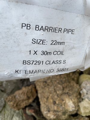 Photo of free 22mm plastic pipe (Whiteshill)