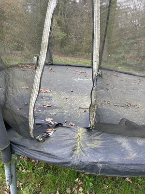 Photo of free 12ft trampoline (weathered) (Fishers Pond SO50)