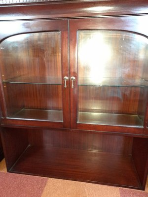 Photo of free mahogany display cabinet with fan and light in the top (Mincinglake Ward EX4)