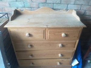 Photo of free Large pine chest of drawers (High Grange Estate DH1)
