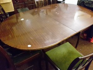 Photo of free Dining table & 6 chairs (Lexden CO3)