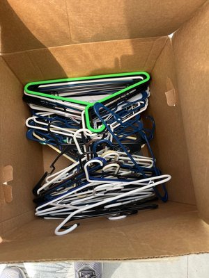 Photo of free Plastic and wire hangers (Northeast Los Angeles)