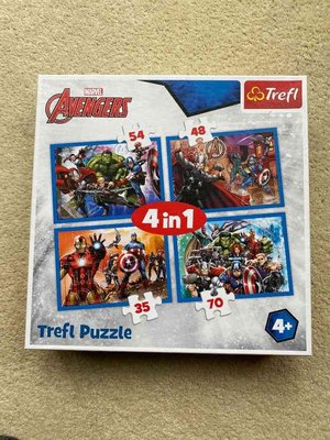 Photo of free Avengers 4 in 1 jigsaw puzzles (Northfield B31)