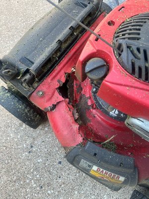 Photo of free 21” walk behind mower (Middle Brook & Clear Lake Blvd)