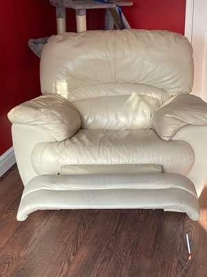 Photo of free Manual recliner leather armchair (Southgate RH11)