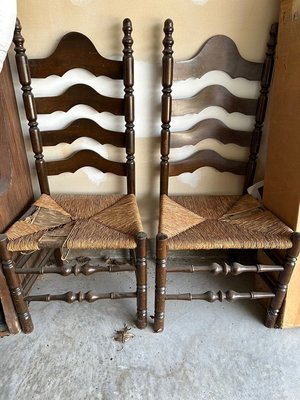 Photo of free Antique ladder back chairs (Lilburn)