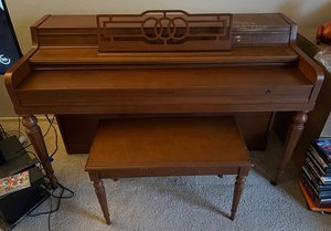 Photo of free Upright Brown Maple Wood Piano (Valley Village)