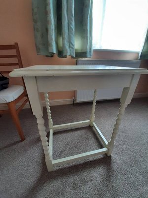 Photo of free Small but tall table, very solid antique (Fareham PO13)