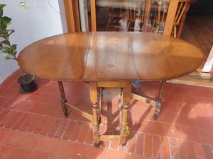 Photo of free Gate leg dining table and chairs (CM21, Sawbridgeworth)