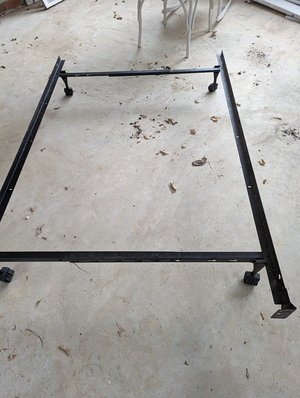 Photo of free Metal Bed Frame - twin/double (Westtown township)