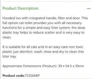 Photo of free Pets at home, top lid only for cat litter tray (Matlock DE4)