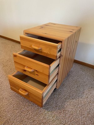 Photo of free Small 3 Drawer Chest (north Boulder)