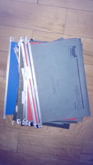 Photo of free A4 hanging files (Horsley GL6)