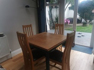 Photo of free Extending table and 4 chairs (Lucan)