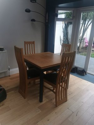Photo of free Extending table and 4 chairs (Lucan)