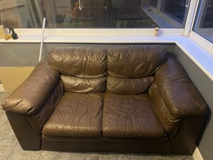 Photo of free Leather sofa 2 seater (Eccles ME20)