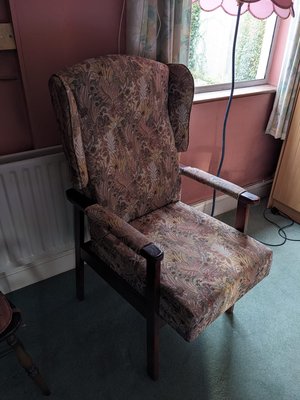 Photo of free Upright arm chair (Blackrock)