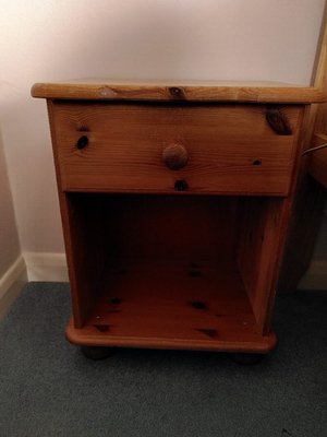 Photo of free Pine bedside cabinet 17" (Watchet TA23)