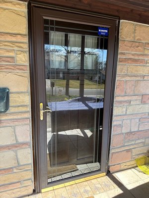 Photo of free Old storm door (Bowie, MD)