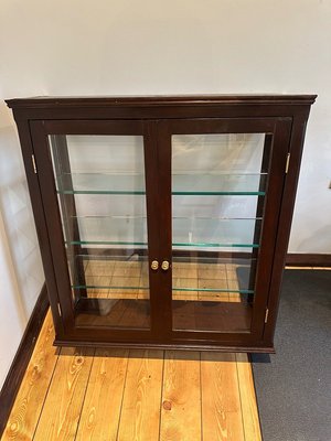 Photo of free Wall mounted wood and glass cabinet (SG4)