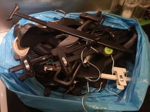 Photo of free Bag of clothes hangers (Woodley RG5)