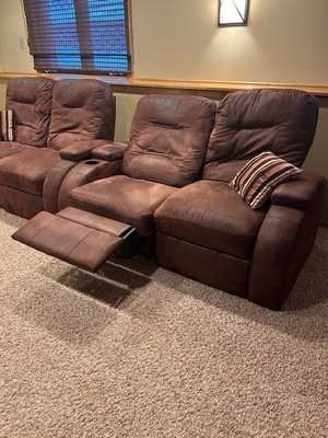 Photo of free Reclining Theatre Style Chairs - 4 (Plymouth, MN)
