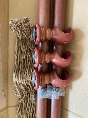 Photo of free Wooden Curtain Pole 4m 34cms (SN7 Longcot)