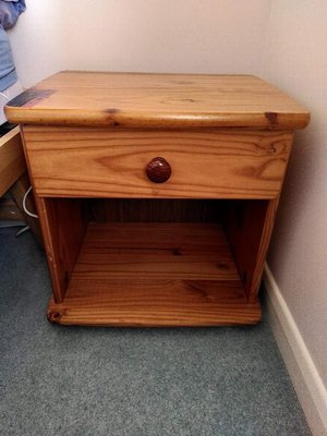Photo of free Pine bedside cabinet 20" (Watchet TA23)