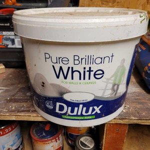 Photo of free Dulux brilliant white 10l (Eccles Road NR16)