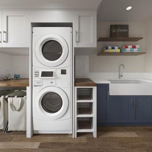 Photo of stackable electric washer/dryer (Standiford and Hahn)