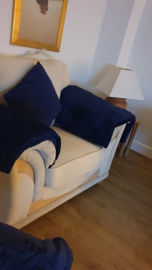 Photo of free 2 x 2 seater settee and 1 chair for pick up today (Stone Cross BN23)