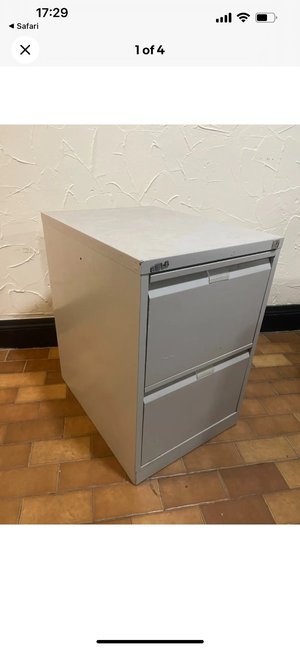 Photo of 2 drawer metal filing cabinets (Stocksbridge S36)