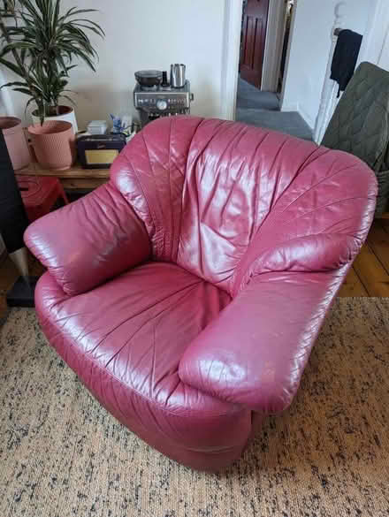 Photo of free Red lounge chair (Crouch Hill N19)