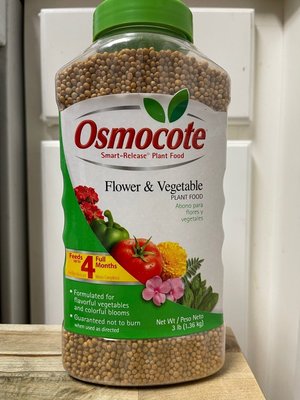 Photo of free 3lb Osmocote flower/veg plant food (Piney Orchard)