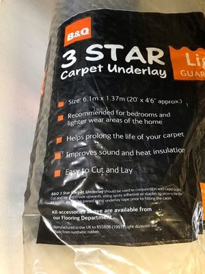 Photo of free Carpet Underlay (Grays RM17)