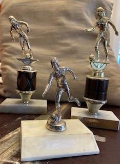 Photo of free Three women's soccer trophies (Newton Center)