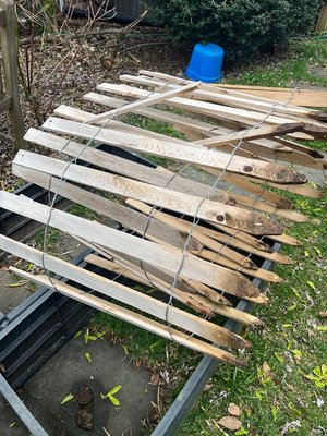 Photo of free Wooden garden fence (Chevy Chase DC)