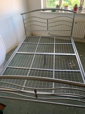 Photo of free Grey metal bed frame (Edgbaston B5)