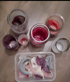 Photo of free Used candle wax and jars (Chatham central)