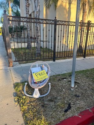 Photo of free Portable baby swing and bottle rack (South gate)