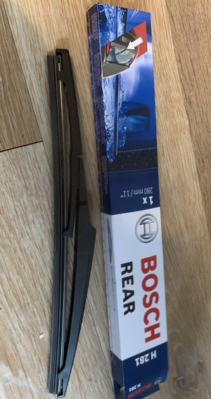 Photo of free New rear wiper blade Bosch H281 (Dorking RH4)