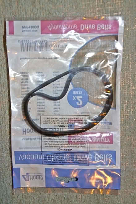 Photo of free 2 Vacuum Cleaner Drive Belts - compatibility in photos (Knightsfield AL8) #2