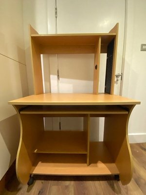 Photo of free Computer desk with shelving (AB15)