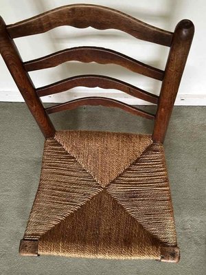 Photo of free Rush seated oak dining chair (Weybridge KT13)
